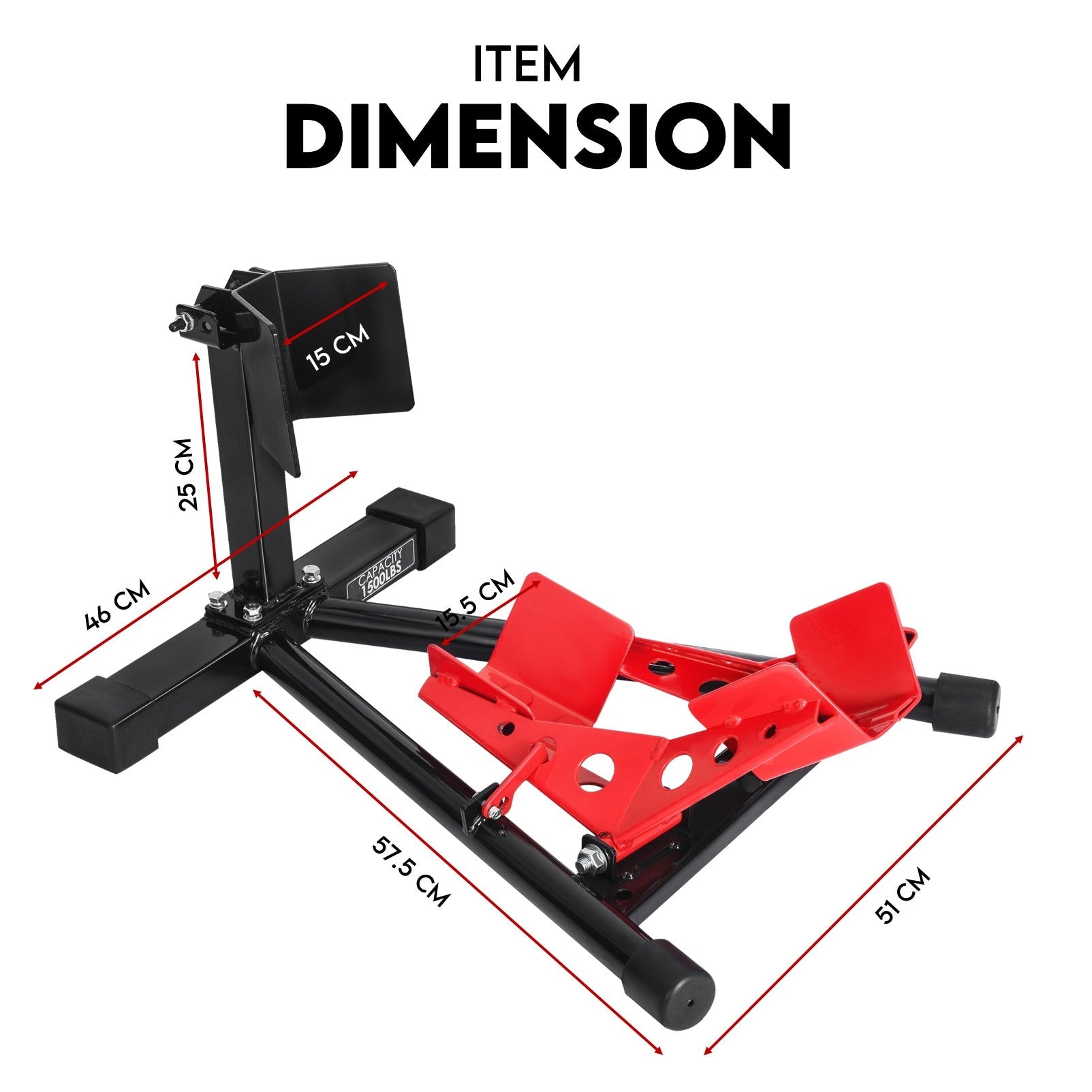 Fiernero Front Wheel Stand for Motorbikes | 110-130mm Tyre Width | Maintenance Chock