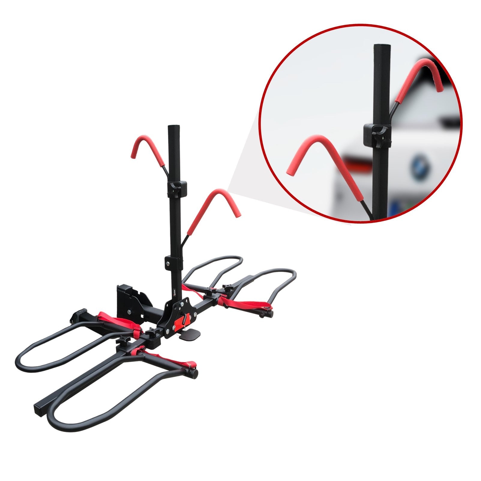 Fiernero Heavy-Duty 2 E-Bike Carrier Tilt & Foldable | 100KG Total Capacity | 50mm Towbar