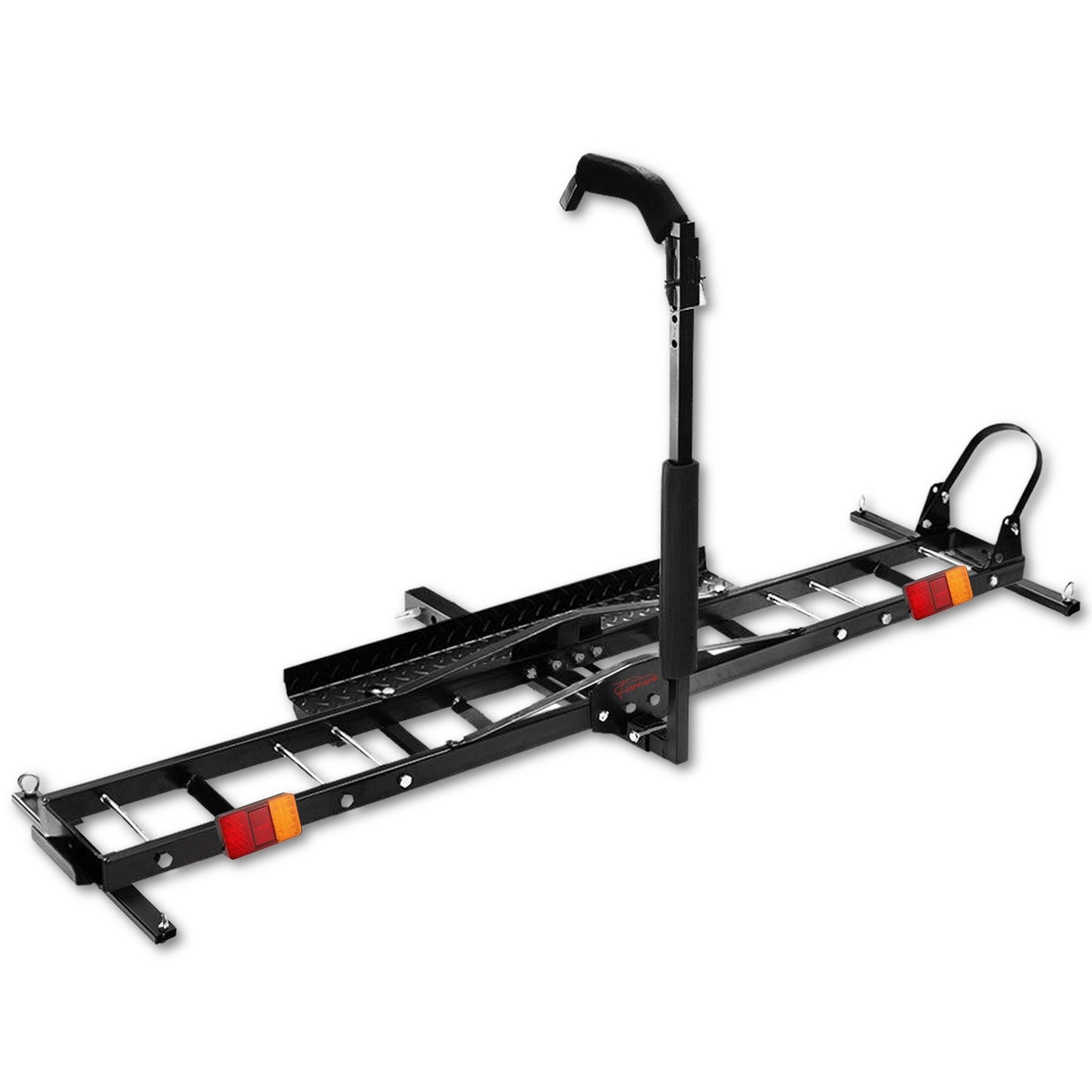 Fiernero 227KG Hitch Motorcycle Pro Carrier Rack | Anti-Wobble Stabilizer & Self-Storing