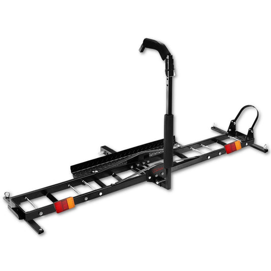 Fiernero 227KG Hitch Motorcycle Pro Carrier Rack | Anti-Wobble Stabilizer & Self-Storing