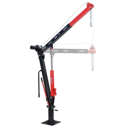Fiernero 900 KG Electric Swivel Hydraulic Crane | 360° Rotation & 12V Electric Winch for Utes