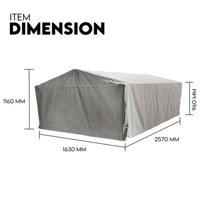 Trailer Cage 8x5 - 900 mm Cover Weatherproof Protection | UV-Resistant