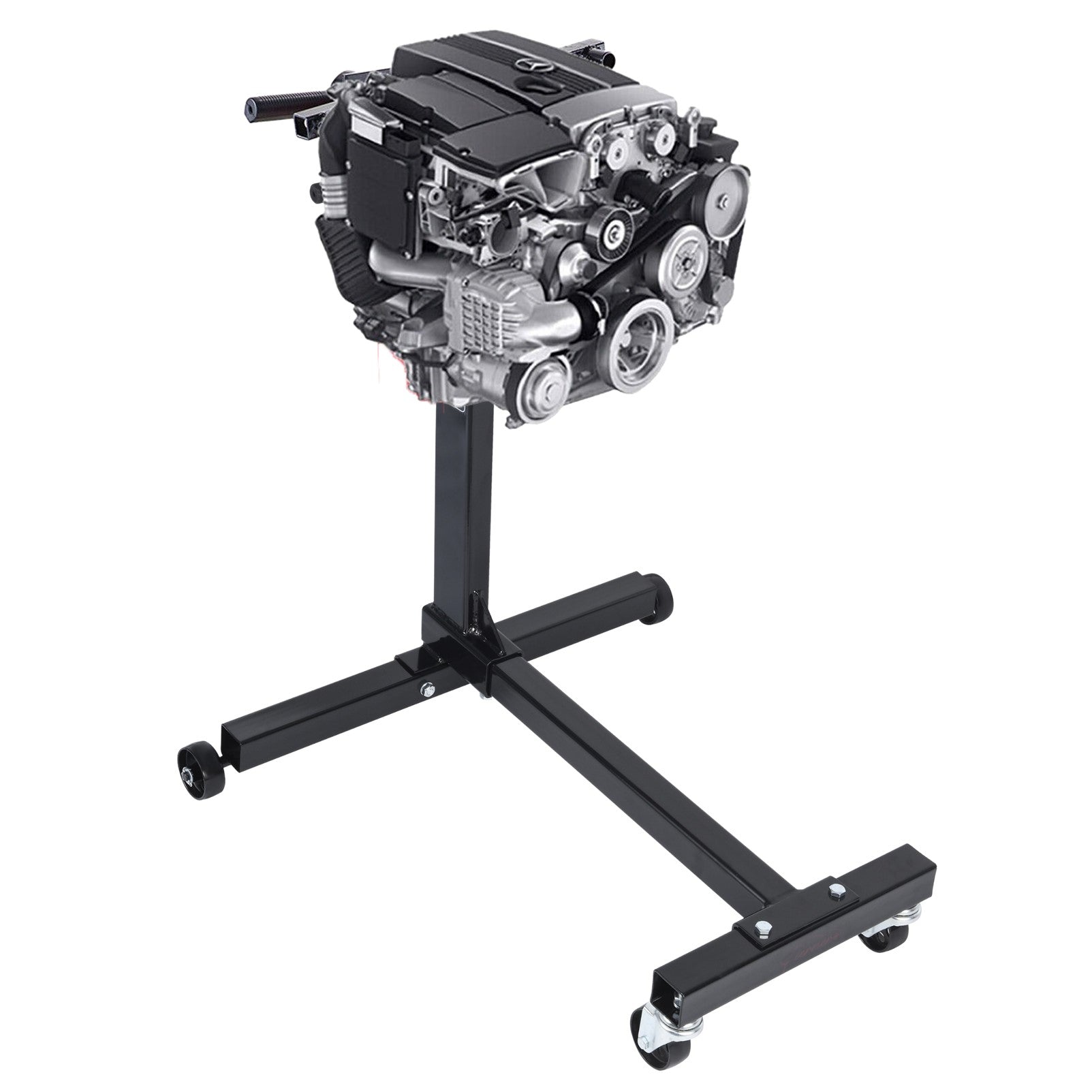 Fiernero 450KG Professional Engine Repair Stand | 360° Rotating Head H-Base Adjustable Arms