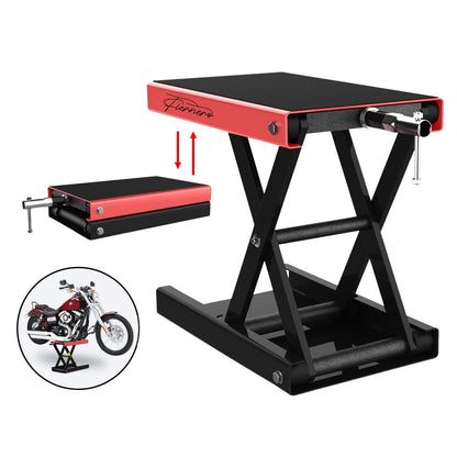 Fiernero 500KG Motorcycle Scissor Lift Jack | Wide Platform for Cruiser Bike Non-Slip Pad
