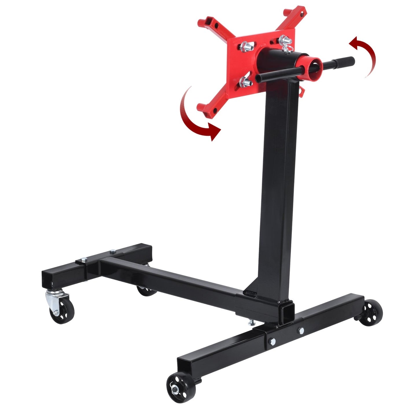 Fiernero 450KG Professional Engine Repair Stand | 360° Rotating Head H-Base Adjustable Arms