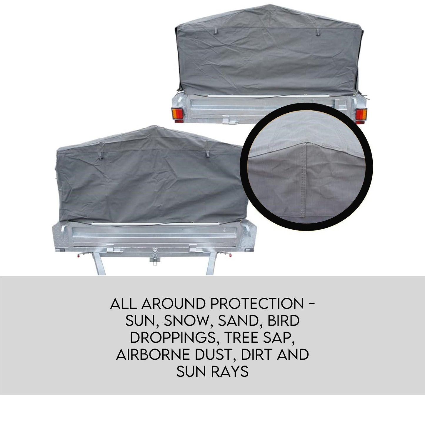 Trailer Cage 8x5 - 900 mm Cover Weatherproof Protection | UV-Resistant