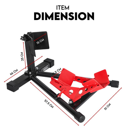 Fiernero Front Wheel Stand for Motorbikes | 110-130mm Tyre Width | Maintenance Chock